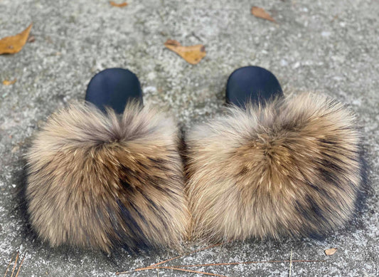 FOXY FUR SLIDES